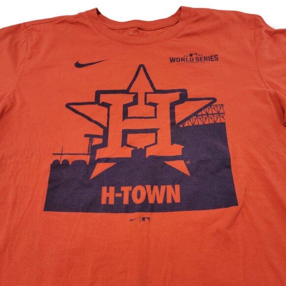 Nike Shirt Size Large The Nike Tee Houston Astros H-Town 2021 World Series Shirt - Picture 3 of 6